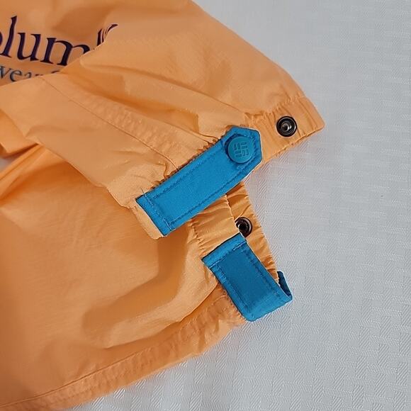 Y2K Columbia Santa Ana Wind Pants Small Orange Blue Nylon Track Retro 2000s VTG - Picture 7 of 7